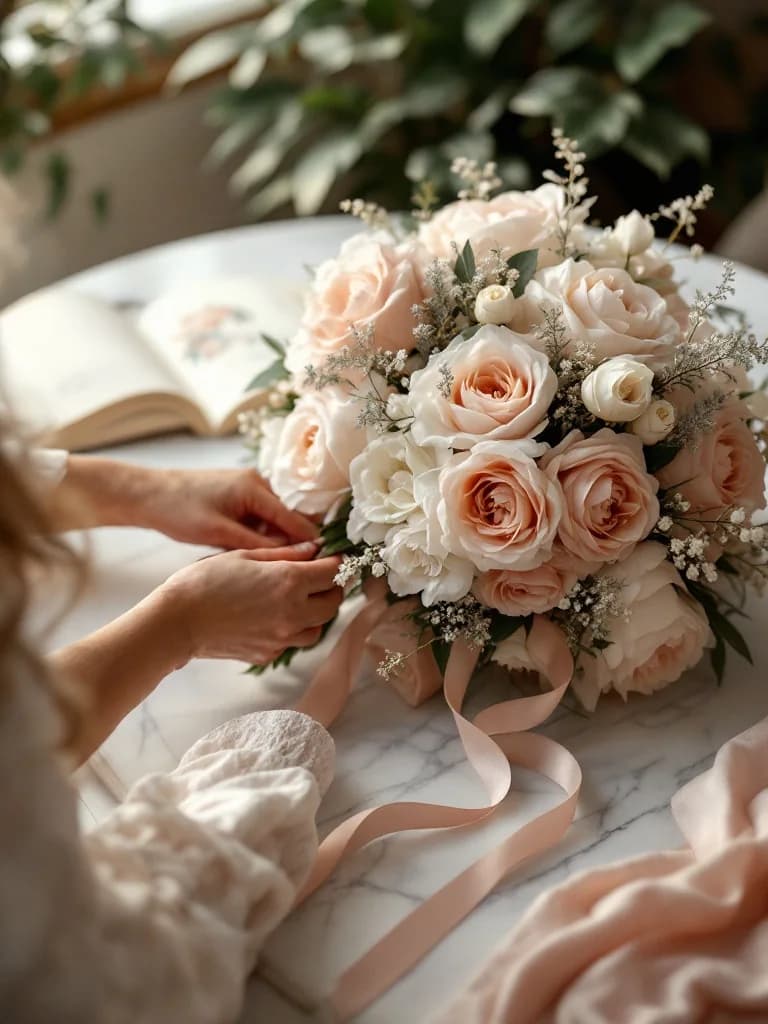 Wedding floral consultation at Bana Florist Toronto